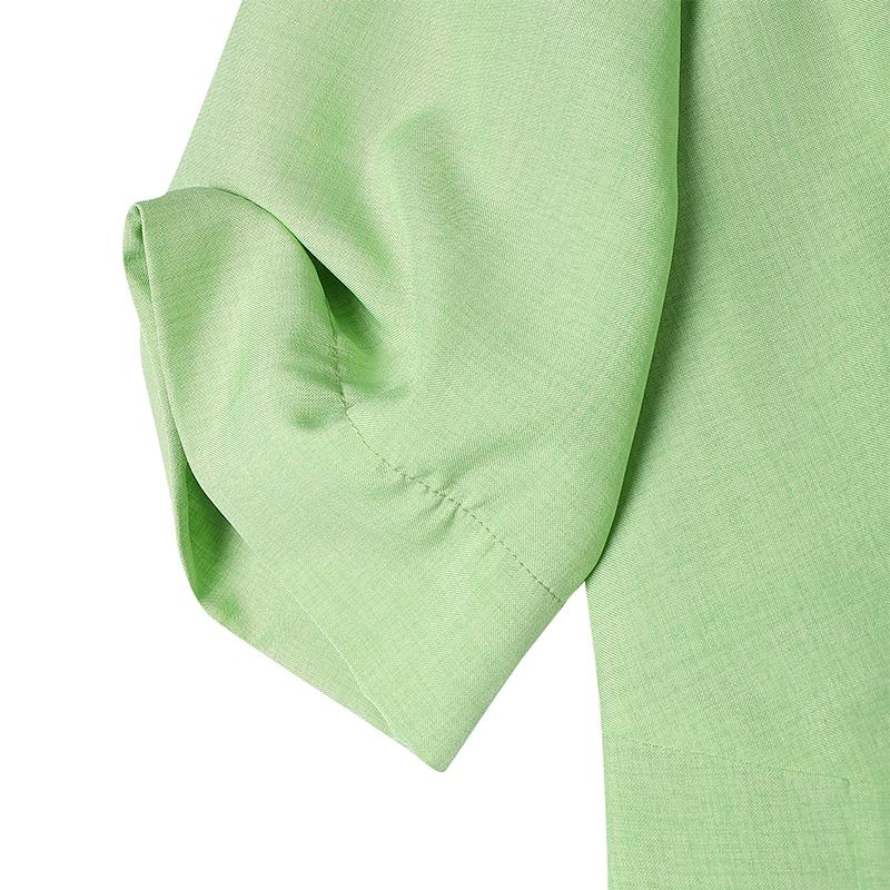 VONDA Women Elegant Casual Scoop Neck 3/4 Sleeve Long A-line Dress