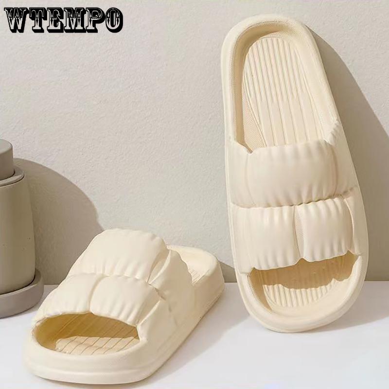 Женские суперлегкие тапочки-облака, сандалии, летние пляжные женские шлепанцы на мягкой подошве, мужские и женские домашние нескользящие шлепанцы из ЭВА для ванной комнаты