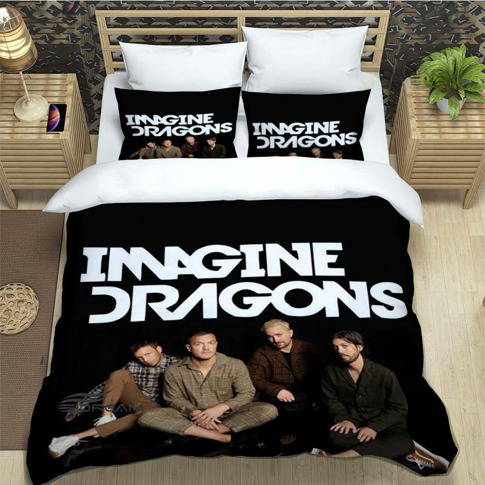 Комплекты постельного белья с изображением рок-группы Imagine Dragons, изысканный комплект постельного белья, пододеяльник, комплект постельного белья, роскошный подарок на день рождения