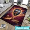 Custom Namefootball Cavaliers Logo Carpet, Indoor Rug, Chair Rug, Living Rooms, Doormat Made From Polyester Home Decor Birthday Christmas Gifts