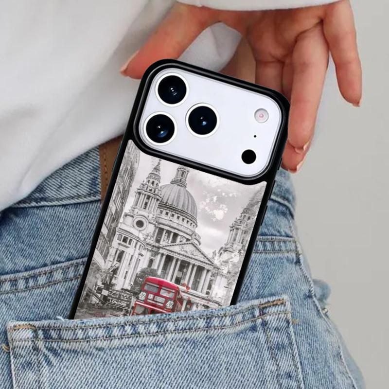 Чехол для телефона London Red Bus Big Ben для iPhone 17ProMax 12 13 14 15 16e 17 Pro Max Plus Air Cover
