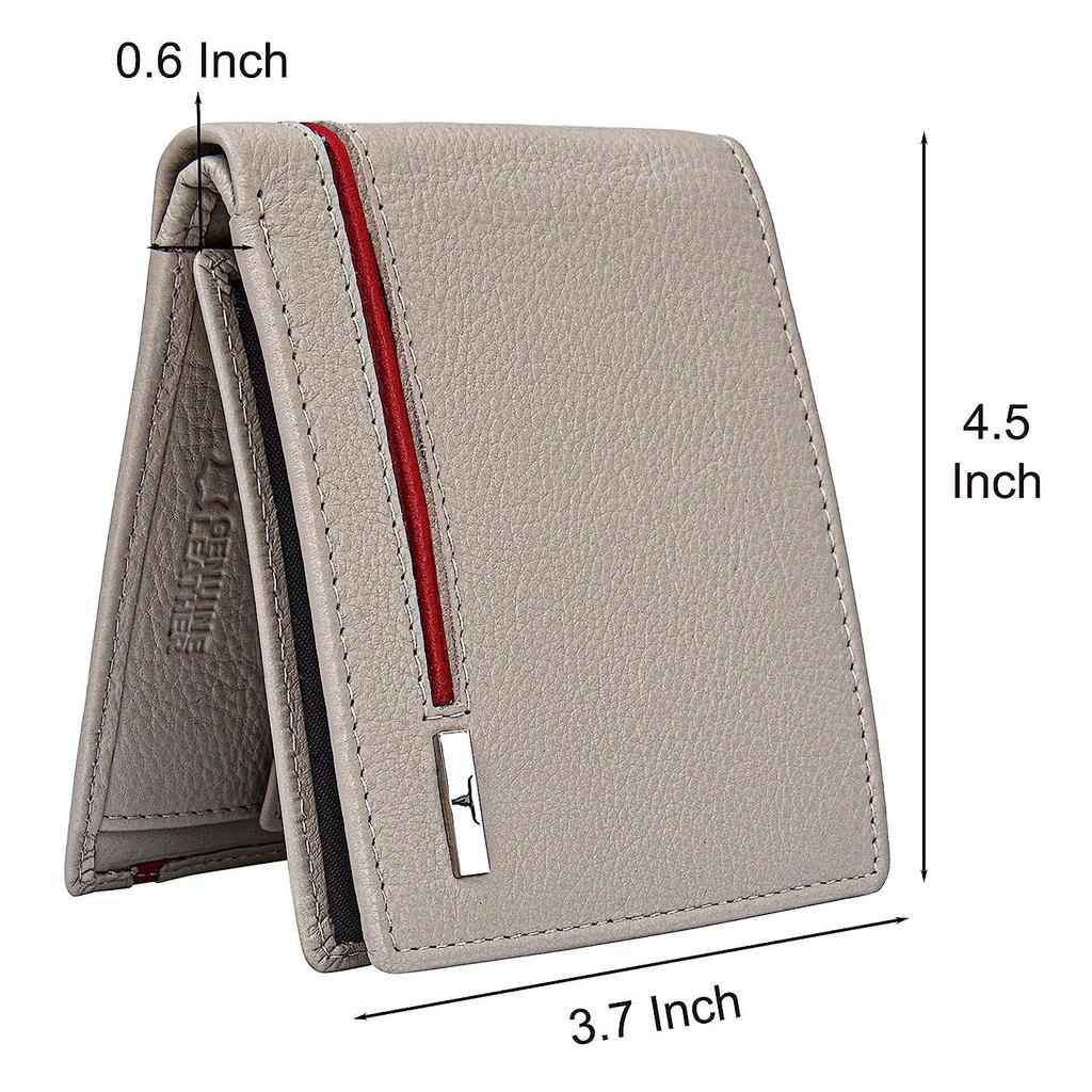 URBAN FOREST Stag Sand/Red Leather Wallet for Men