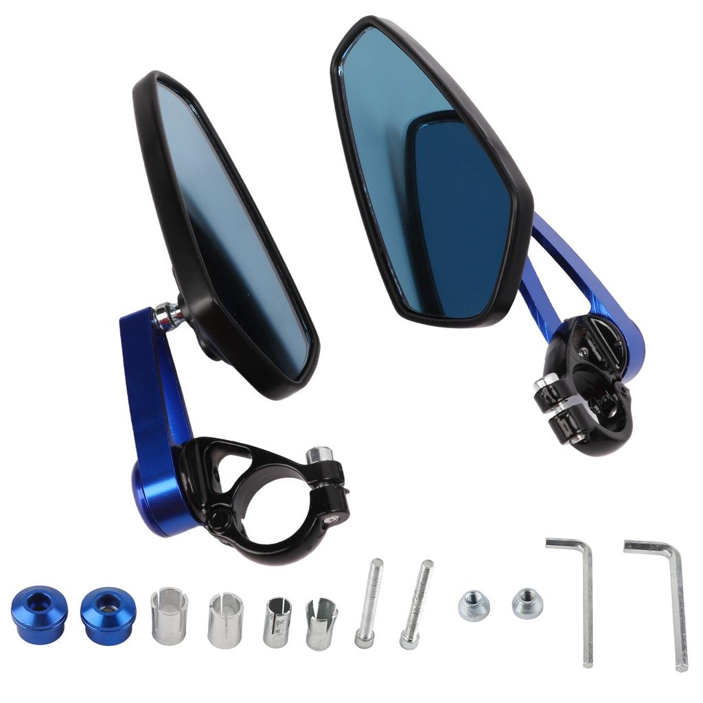 Pair Motorcycle Rear View Mirrors Handlebar End Mounted Replacement for Suzuki B King GSF1250 GSF600 Street Bike