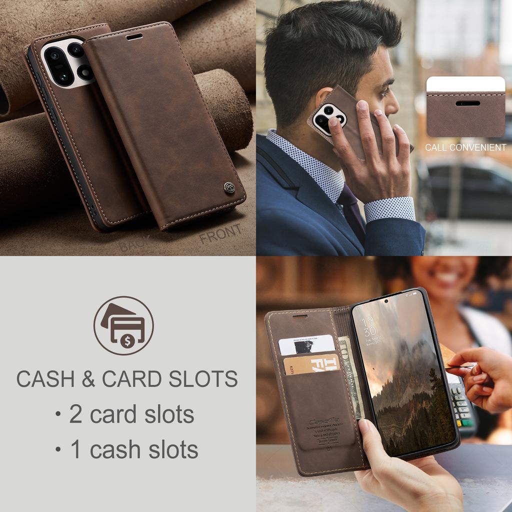 CaseMe Ретро Магнитная Откидная Чехол-Кошелек из ПУ Кожи для Oneplus 15 Чехол для Телефона For Oneplus15 1+15