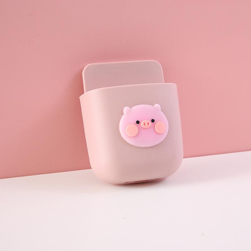 Мультяшный настенный ящик для хранения вещей, зарядное устройство для мобильного телефона, ящик для хранения с дистанционным управлением, прикроватная вешалка, настенный держатель, организация