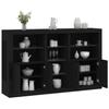 VidaXL Buffet with LED Lights, Cabinet with Door, Storage Furniture, Living Room Entryway Organizer, 3209171