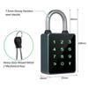Smart Padlock BT Keypad Smart Lock Entry Front Door Lock Combination Lock Water Resistant APP Enabled for Home Gate Gym
