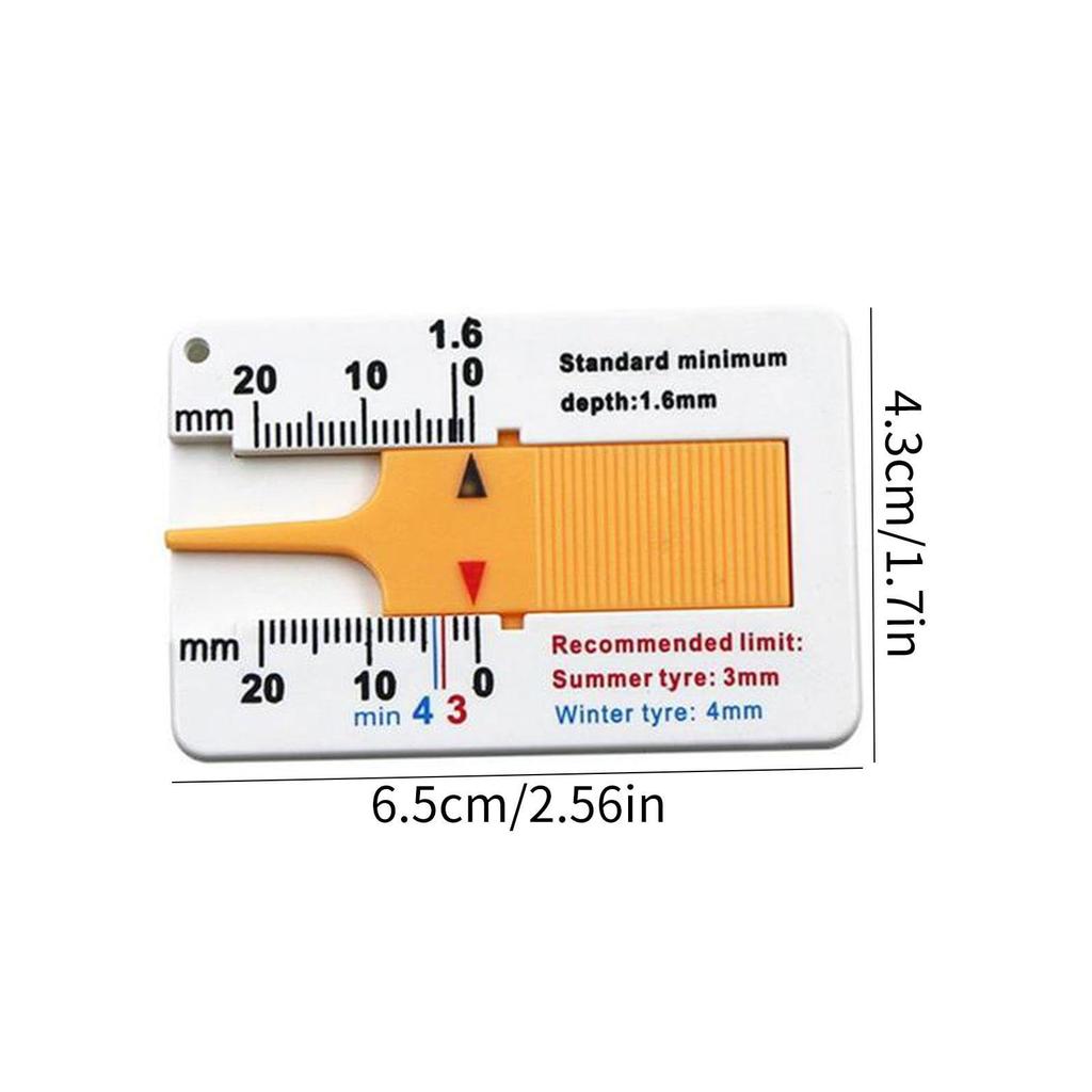 Tire Groove Measuring Gauge Tire Wear Gauge Depth Gauge Depth Gauge Tire Groove Measuring