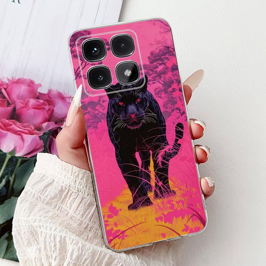 For Xiaomi Mi 14T Pro Case Cute Cat Fashion Painted Cover Soft Silicone Phone Case For Xiaomi 14T Pro Mi14T 5G Back Cover Bumper