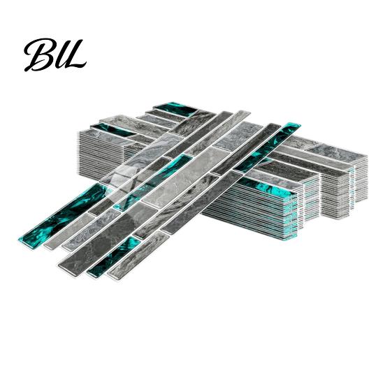 Easy to Cut Decorative Wall Sheets Marble Look Tiles, Self-Adhesive Waterproof PVC Backsplash Oil-proof Decals for Stove Peel And Stick Kitchen
