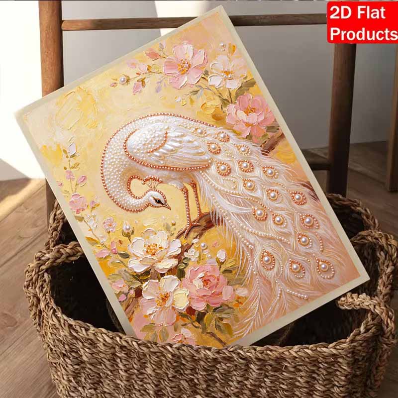 Animal series pearl painting Peacock Pearl diy selfadhesive handmade home decoration painting as a gift