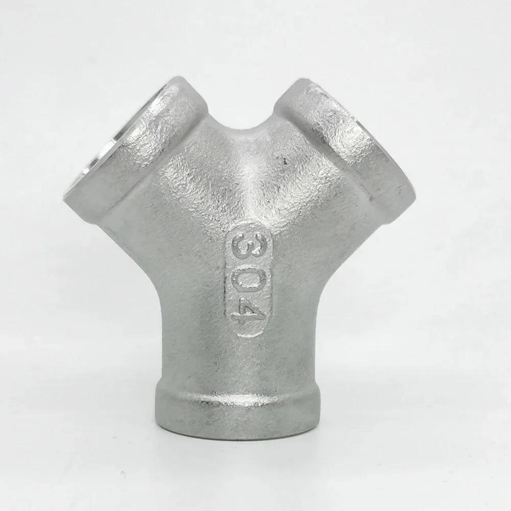 1/4" 3/8" 1/2" 3/4" 1" 1-1/4" 1-1/2" 2" BSP Резьба внутренняя Y-образный 3-ходовой Соединитель Муфта Разветвитель Трубопроводная арматура из нержавеющей стали 304