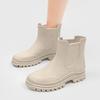 Medium Tube Rain Shoes Women's British Style Fashion Daily Water Shoes Waterproof, Wear-resistant and Non-slip Rubber Shoes Rain Boots