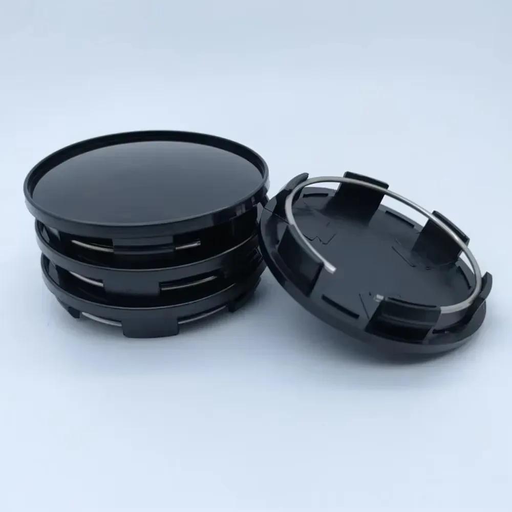 4pcs O.D 68mm / I.D 62mm Blank No Emblem Car Wheel Center Caps Wheels Hub Rim Hubcaps Centre Cover Replace Styling Accessories
