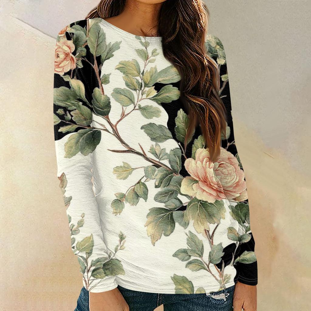 Женские рубашки с длинным рукавом и круглым вырезом, базовая футболка, повседневный топ, модные осенние наряды, приталенные футболки