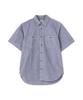 Рубашка мужская Avirex DAILY BASIC CHAMBRAY SS Basic Chambray с коротким рукавом, размер M., (120), Военно-морской флот, 783-3923003