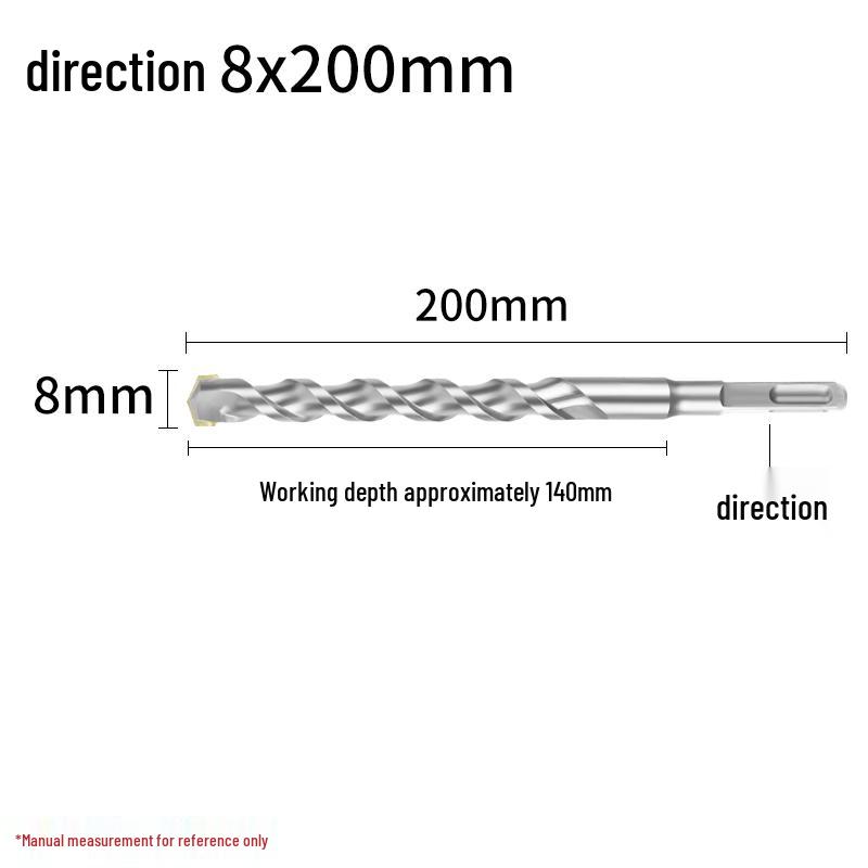 Сверло ударное 4-зубое с квадратным хвостовиком для бетона, сверло 2-зубое с круглым хвостовиком для расширения отверстий 150 мм