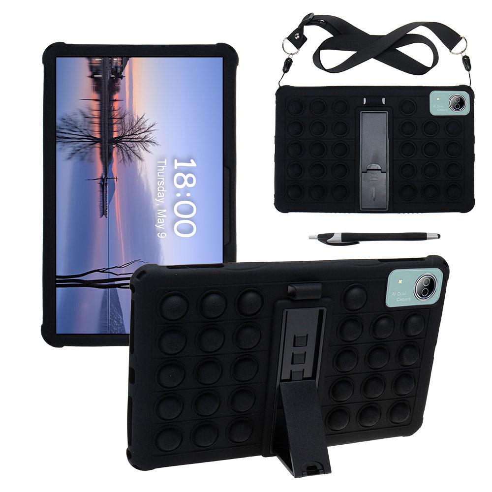 Bubble Soft Stand Case For Doogee T20 Ultra / T40 Pro 12inch Funda Kids Safe Silicone Tablet Protective Cover