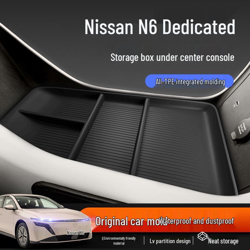 Nissan N6 Center Console Armrest Storage Box - Fits 26 Models
