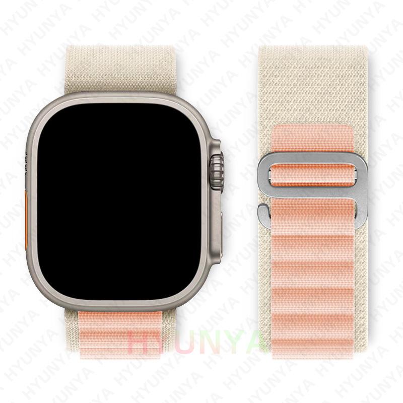 Альпийский ремешок для Apple Watch Band Series 10 9 8 7 SE Ultra 2 41мм 42мм 45мм 46мм 49мм 40мм 44мм IWatch Correa Ремешок Браслет