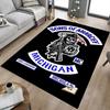 1 шт. Ковер Sons of Anarchy Michigan MC, противоскользящий, из полиэстера, напольный коврик для офиса, спальни