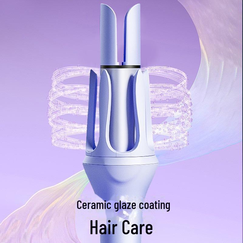 Электрическая вращающаяся автоматическая плойка — защита от ожогов, стойкие крупные волны и кудри, без склеивания волос