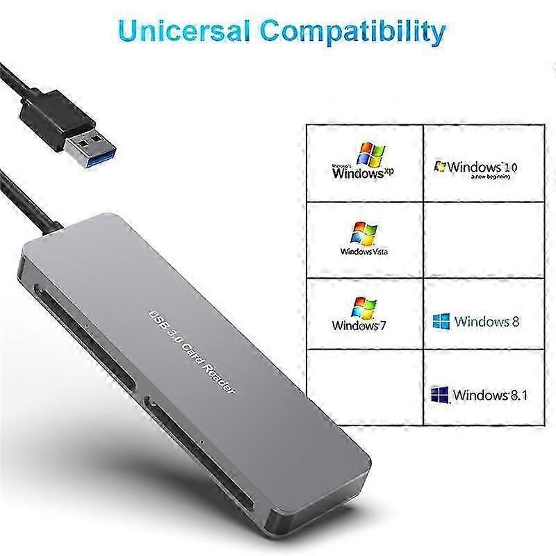USB 3.0 Multifunction Card Reader CFast//XD/SD/TF Card Reader 5 in 1 USB Card Reader 5Gbps for PC Laptop Accessories