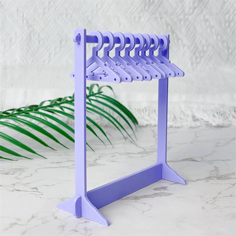 Coat Hanger Shape Acrylic Earrings Display Stand Polymer Clay Soft Pottery Earrings Holders Tabletop Jewelry Display Organizers