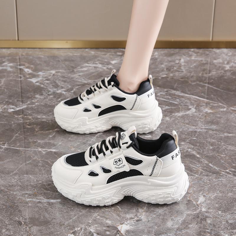 2025 Spring New Tire Sole Women's Dad Shoes Thick Sole Increases Height and Shows Leg Length Women's Shoes Star Same Sports Shoes