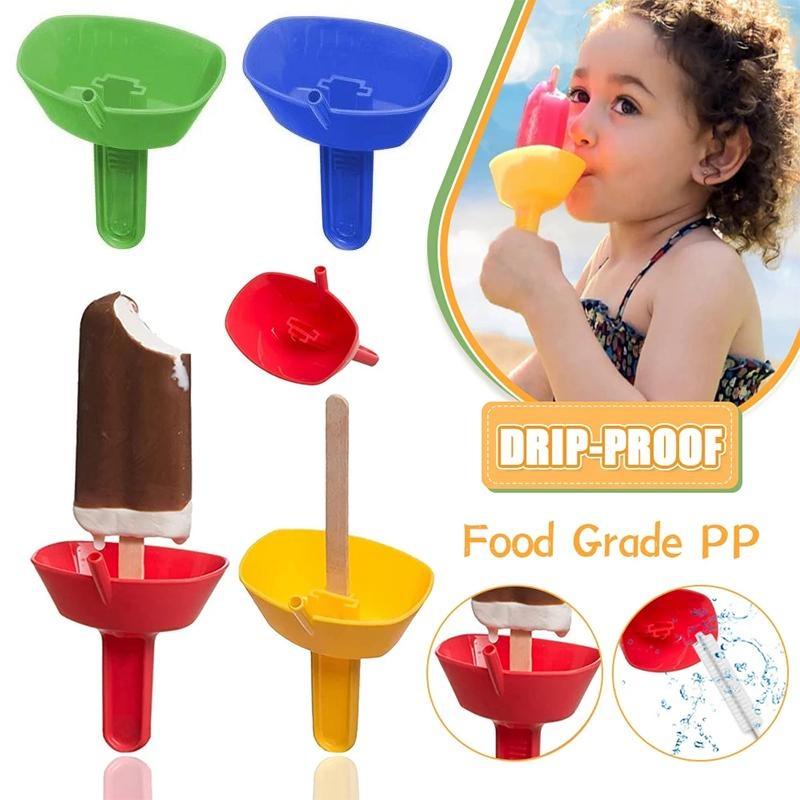 Новая стойка для мороженого с защитой от капель, держатель для капельного льда, стойка для замороженных лакомств, держатель для мороженого с соломинкой для детского мороженого