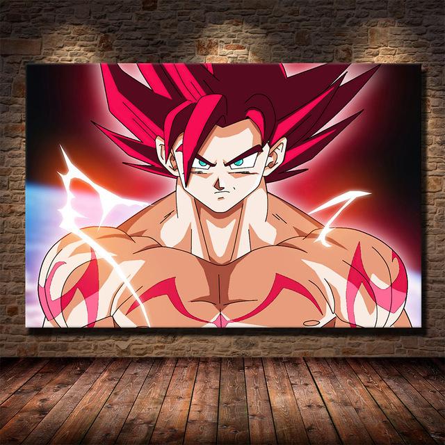 Классический японский аниме Dragon Ball Goku плакат холст картина детский подарок росписи гостиная спальня дома настенная картина украшение без рамки