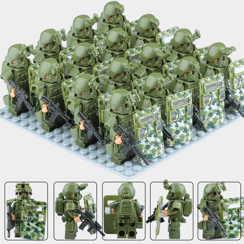 Деталь MOC строительный блок перезарядка спецназ призрак swat кукла DIY сборка мини-гуманоидная кукла полностью вооруженная подарок на день рождения