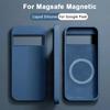 Для Magsafe Чехлы из Жидкого Силикона для Телефонов Google Pixel 8 7 6 Pro Беспроводная Зарядка Мягкий Чехол Магнитная Зарядка Ударопрочный Чехол