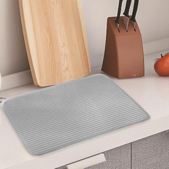 2 шт. большой коврик для сушки посуды, ультра-толстые нескользящие, суперабсорбирующие кухонные подушечки для сушки посуды, сушилки для посуды