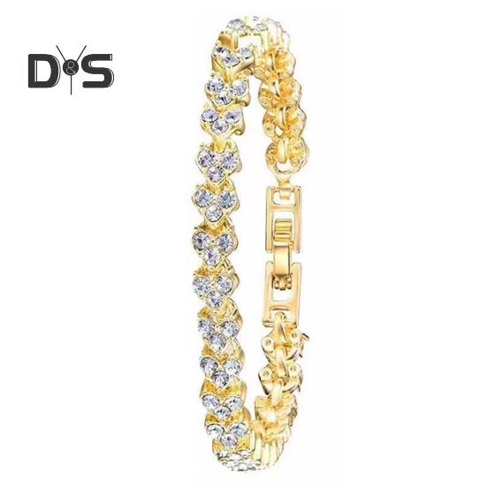 2 шт./комплект женские часы Quart блестящие стразы круглый циферблат высокоточный механизм наручные часы с браслетом