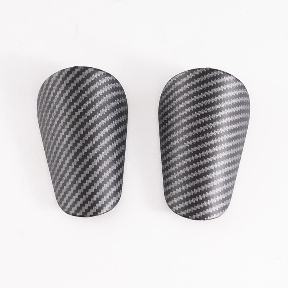 Small Size Shin Guards Imitation Carbon Fiber Knee Pads Fashion Protective Soccer Pads