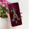 For Honor 70 Pro Plus Case HPB-AN00 Luxury Crown Letters Cover Soft Silicone Phone Case For Honor 70 Pro Honor70 Pro+ Funda Bags