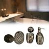 Stainless Steel Bathroom Set Storage Lotion Bottle Washbasin Cup Tool Durable