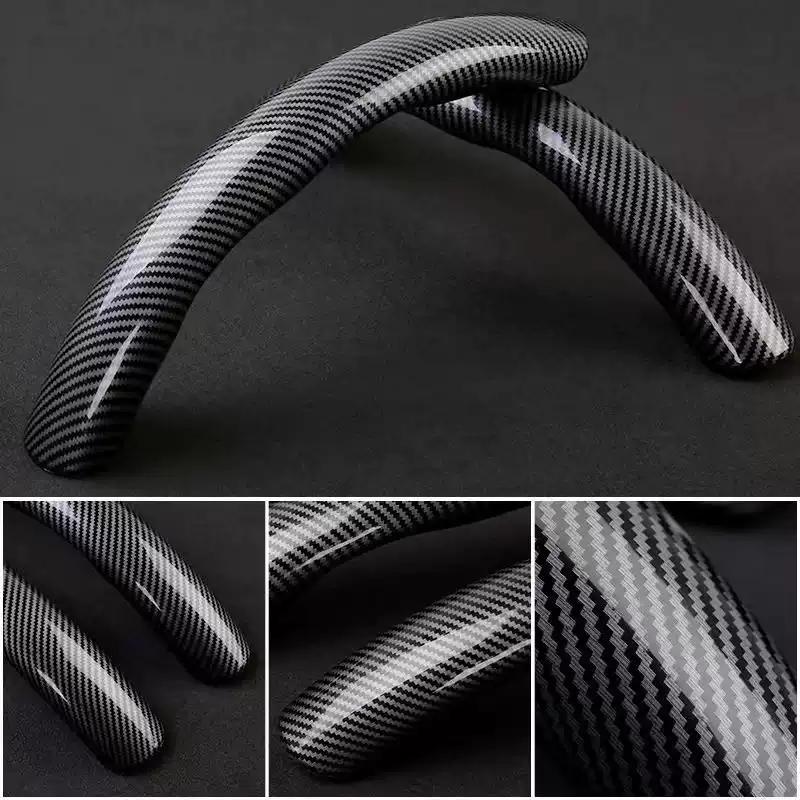 2Pcs for GWM Tank 300 400 500 Hi4-T Car Steering Wheel Cover All-season Carbon Fiber Pattern Anti Slip Cover Car Accessories