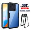 360 Full Body Front Back Clear Soft Case for Xiaomi Redmi Note 11 10 9 Pro 10A 10C Poco X4 X3 NFC M2 M3 M4 Pro Shockproof Full Protection Double Cover