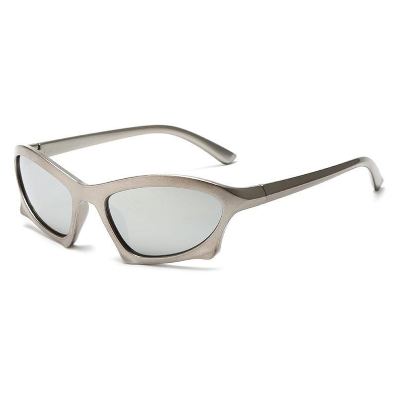 Солнцезащитные очки в стиле Y2K, футуристические, женские, западная мода, красотки, солнцезащитные очки с эффектом мерцания