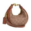 Coach JONIE 15 Сумка через плечо из коровьей кожи с принтом Мини Женская Коричневая
