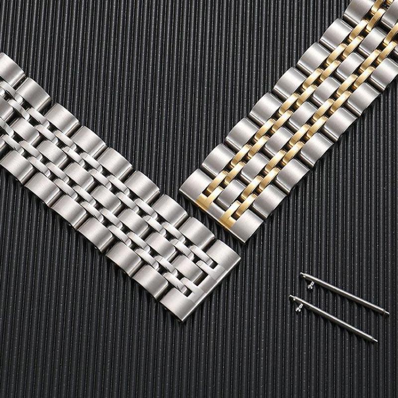 Классический браслет из нержавеющей стали для Samsung Galaxy Watch 42 мм 46 мм 3 4 5pro 45 мм 44 мм 22 мм 20 мм ремешок-браслет для Huawei GT2 GT3PRO