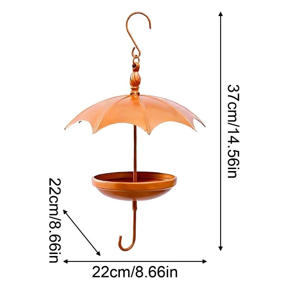 Vintage Hanging Platform Feeder Rustic Bird Feeding Station Umbrella-Shaped Bird Feeder Yard