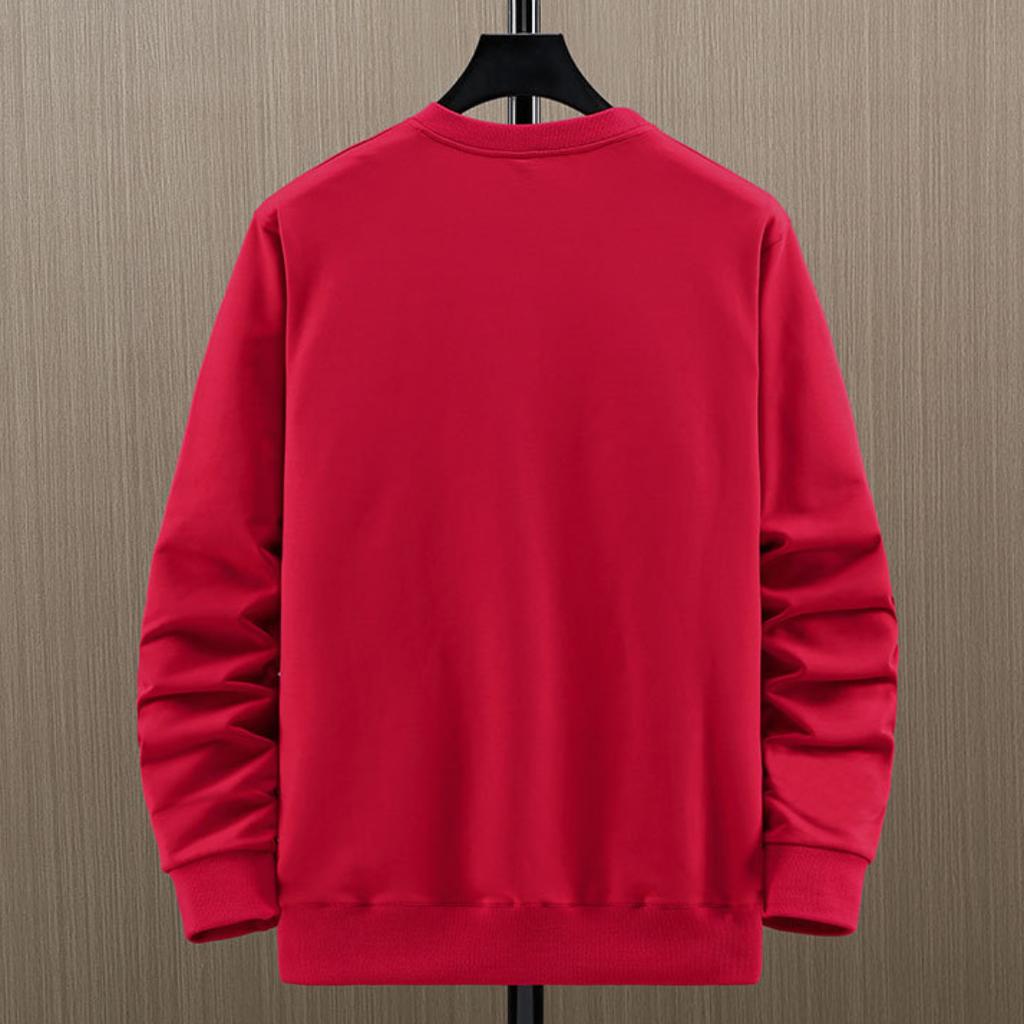 Plus Size Sweatshirt Spring and Autumn Men's Long-sleeved T-shirt Young Fat Man Round Neck Pullover Top 4XL-11XL