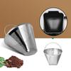 Fine Mesh Coffee Powder Basket 304 Stainless Steel Tea Strainer Drip Coffee Machine Filter  Cafe