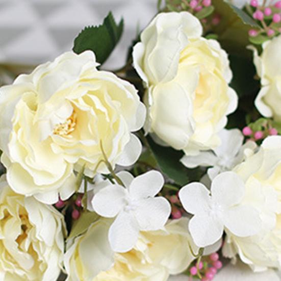 Искусственный цветок, красивый, не увядающий, изысканный, практичный, многоцветный, искусственный цветок пиона, украшение для общежития