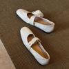 Sheepskin version~ French soft-soled flower shallow mouth single shoes women's 2025 autumn evening shoes versatile Mary Jane single shoes