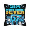 Trendy Home 67 Six Seven 6-7 Funny Meme Italian Brainrot Decoration Pillowcase Accessories  Pillow Covers Zipper Multi Size