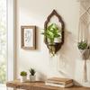 Home Ornaments Wall Mounted Planter Wooden Wall Decoration Lantern Planter Holder  Hydroponics
